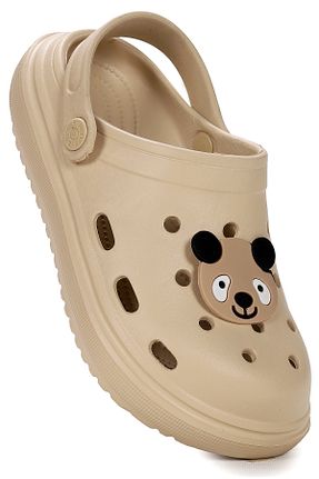 دمپائی بژ بچه گانه چرم مصنوعی Kiko Kids - کد 812171885