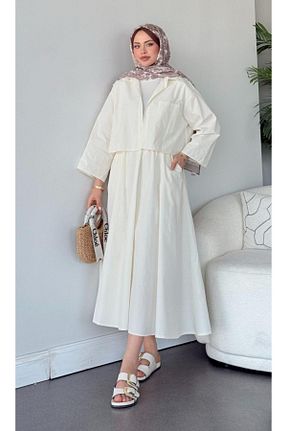 ست بالاتنه و پائین تنه حجاب نباتی زنانه رگولار Adalenna Moda - کد 939969085