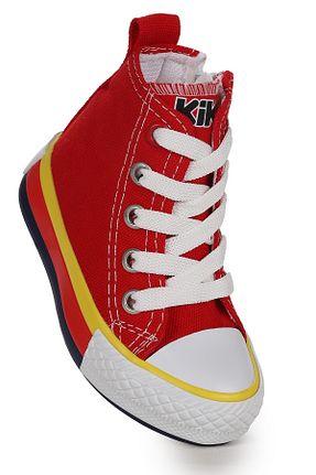 کفش اسنیکر قرمز بچه گانه بند دار Kiko Kids - کد 839387139