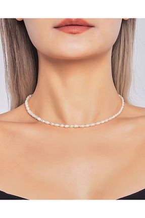 گردنبند مروارید طوسی نقره TAŞ UZMANI - کد 939970161