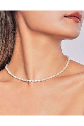 گردنبند مروارید طوسی نقره TAŞ UZMANI - کد 939970161