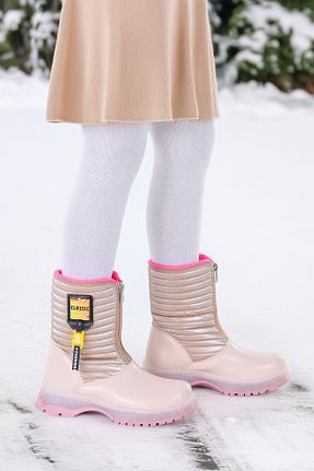 بوت / نیم بوت صورتی بچه گانه چرم مصنوعی Kiko Kids - کد 871090871