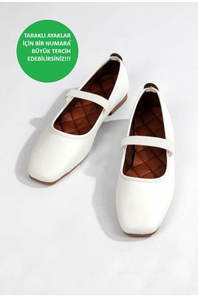 بابت سفید زنانه چرم مصنوعی ayselin moda - کد 892409559