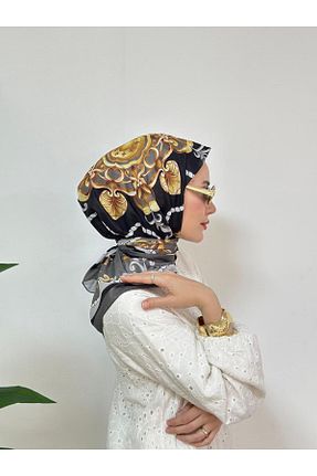 روسری طوسی مودال Pull Scarfs - کد 939998666