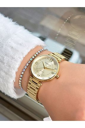 ساعت مچی طلائی زنانه 36-40 میلی متر Ferrucci - کد 250471773