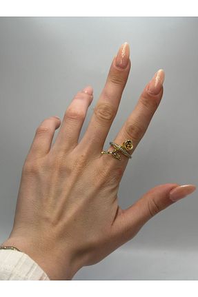 انگشتر استیل (فولاد) طلائی زنانه استیل (فولاد) MyladyAccessoriess - کد 939998738
