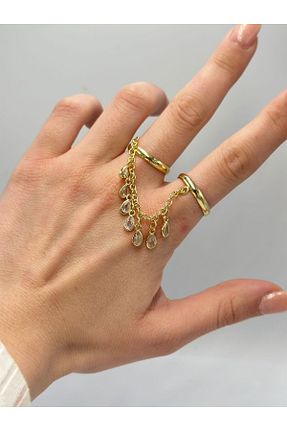 انگشتر استیل (فولاد) طلائی زنانه استیل (فولاد) MyladyAccessoriess - کد 940003486
