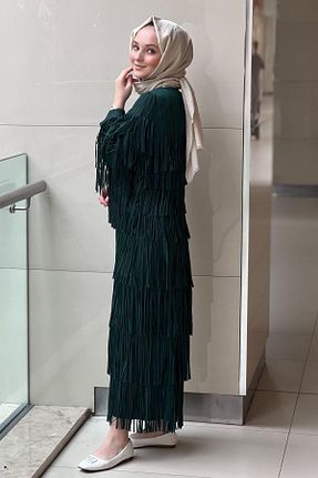 ست بالاتنه و پائین تنه سبز زنانه بافتنی Ghisa - کد 927250228