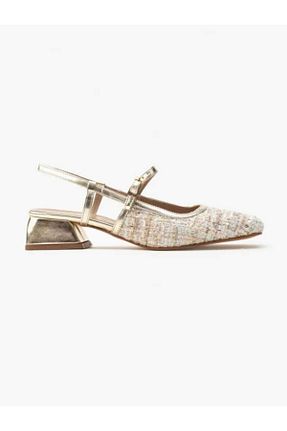 کفش پاشنه بلند کلاسیک زرد زنانه چرم لاکی POMELO MODA - کد 940022324