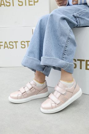 کفش کژوال صورتی بچه گانه چرم خالص Fast Step - کد 924503681