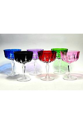 کاسه و بشقاب دکوراتیو رنگی شیشه Kristal Market - کد 940024717