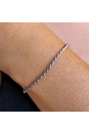دستبند استیل (فولاد) طوسی زنانه استیل (فولاد) Tasarım - کد 940093816