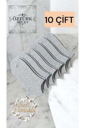 جوراب طوسی زنانه پنبه ای ÖS ÖZTÜRK SOCKS - کد 940031215