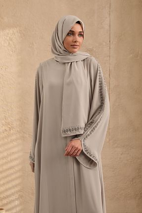 کلاه و ابایا بژ زنانه مخلوط پلی استر arga prive - کد 940049372