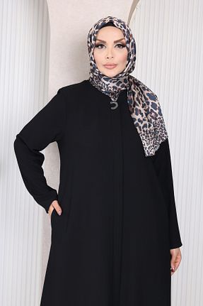 کلاه و ابایا مشکی زنانه پنبه ای Tuğralı - کد 286480144