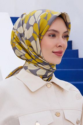 روسری رنگی ساتن Belli - کد 940050284