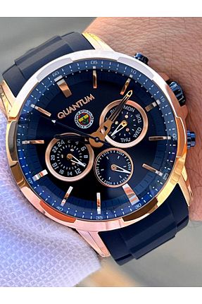 ساعت مچی سرمه ای مردانه 46-50 میلی متر Quantum - کد 940050204