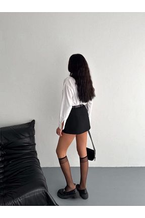 دامن مشکی زنانه پارچه Genel Markalar - کد 898565275