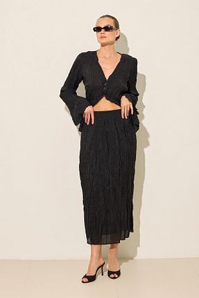 بلوز مشکی زنانه ساده Setre - کد 940052979