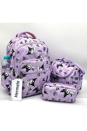 کیف مدرسه بنفش بچه گانه پارچه ای Harmela - کد 902578058