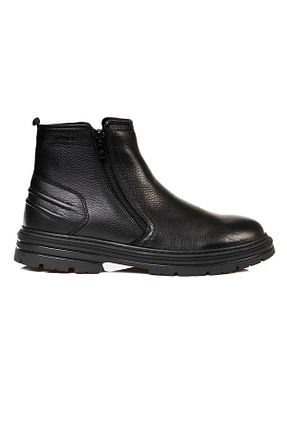 بوت / نیم بوت مشکی مردانه چرم خالص Greyder - کد 761315688