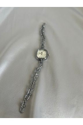 ساعت مچی طوسی زنانه استل (فولاد) QUARTZ - کد 940055463