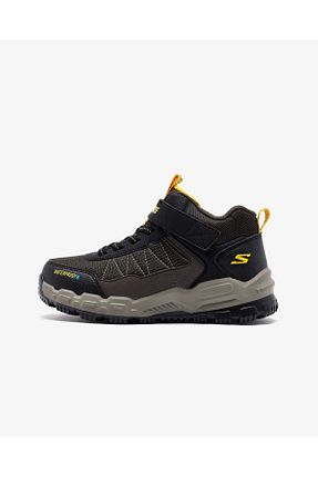 بوت / نیم بوت قهوه ای بچه گانه پاشنه تخت Skechers - کد 878718717