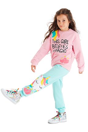 ست گرمکن رنگی بچه گانه پنبه ای Denokids - کد 46551470