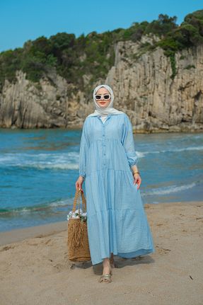 لباس آبی زنانه بافتنی LOCCO - کد 940059616