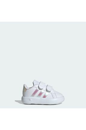 کفش تنیس سفید بچه گانه پارچه ای adidas - کد 826880447