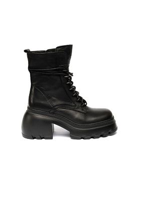 بوت / نیم بوت مشکی زنانه چرم خالص Greyder - کد 786678524