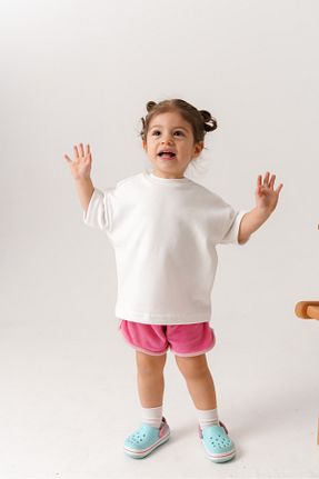 تیشرت سفید بچه گانه اورسایز elibaby - کد 940108520