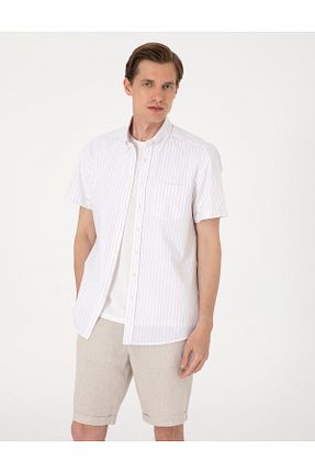 پیراهن سفید مردانه رگولار Pierre Cardin - کد 940057604