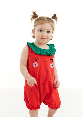 سرهمی قرمز بچه گانه بدون آستین Denokids - کد 683442162
