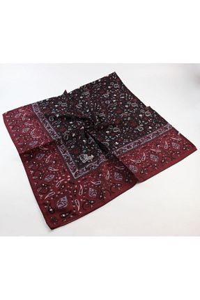 روسری زرشکی 100 x 100 Mısırlı Eşarp - کد 940075654