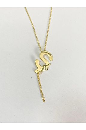گردنبند نقره زرد زنانه 925 عیار Adieu Silver - کد 940070616