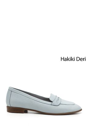 بابت آبی زنانه چرم خالص GÖNDERİ(R) - کد 93689401