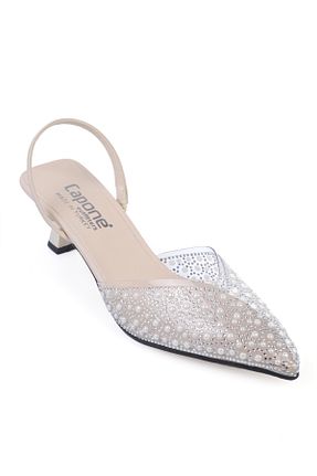 کفش پاشنه بلند کلاسیک بژ زنانه چرم مصنوعی Capone Outfitters - کد 940107597