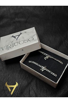 دستبند استیل (فولاد) طوسی زنانه استیل (فولاد) Virtuoso - کد 927844860