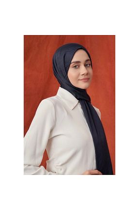 شال سرمه ای زنانه پلی استر wafira - کد 940097542