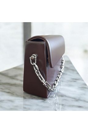 کیف دوشی قهوه ای زنانه چرم مصنوعی Butik - کد 939717953