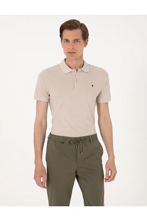 پولوشرت طوسی مردانه %100 پنبه Pierre Cardin - کد 839654081
