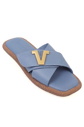 دمپائی آبی زنانه پاشنه تخت Capone Outfitters - کد 940095108