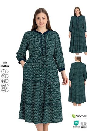 لباس سایز بزرگ خاکی زنانه ویسکون Juliet Deluxe - کد 938014893