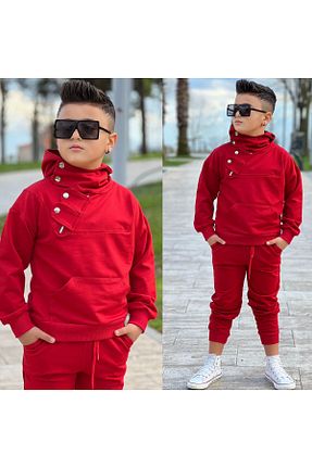 ست بالاتنه و پائین تنه قرمز بچه گانه تریکو zeynoshkids - کد 940122415