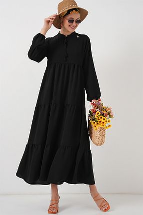 لباس حجاب مشکی زنانه Relaxed Bigdart - کد 6591118