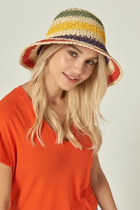 کلاه نباتی زنانه حصیر Axesoire - کد 36760511