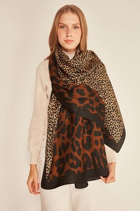 شال قهوه ای زنانه پلی استر Axesoire - کد 170789432