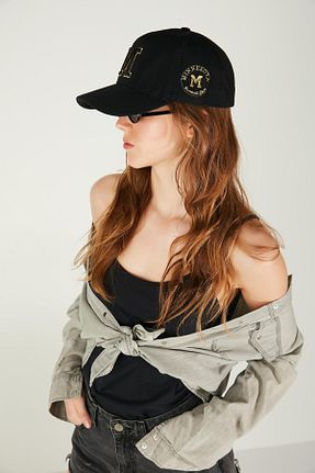 کلاه مشکی زنانه حصیر Axesoire - کد 822361899