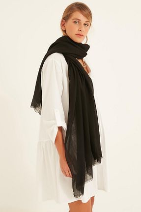 شال مشکی زنانه پلی استر Axesoire - کد 50622943